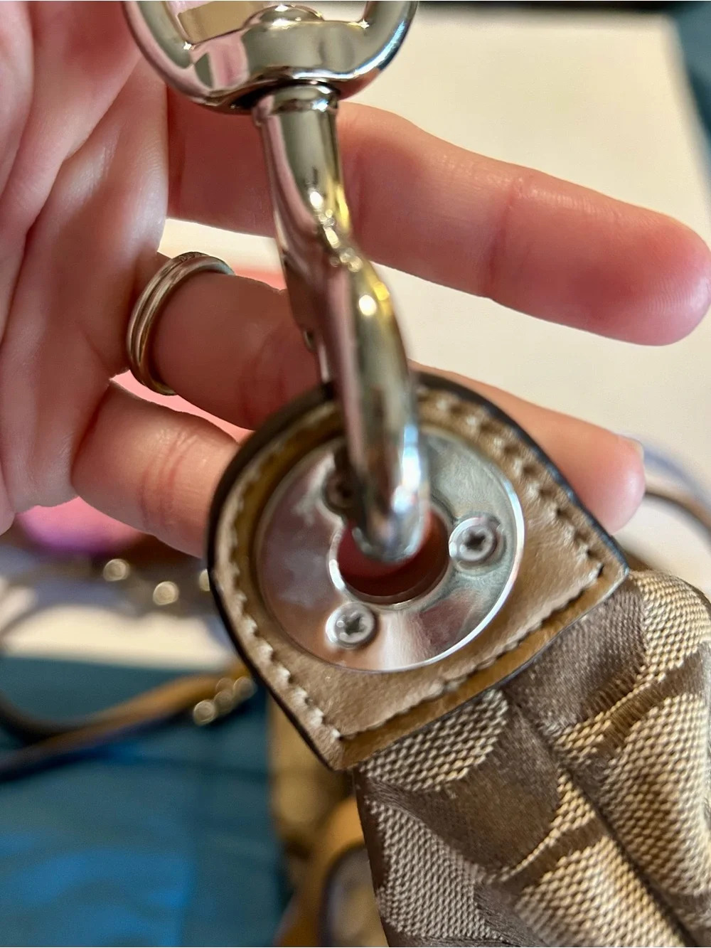 Vintage Coach Soho Signature Buckle Tote Bag-F13841 Y2K